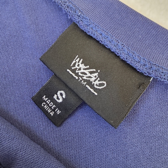 ✨ Mossimo One-Shoulder Ruffle Sleeve Top – Indigo – Size Small ✨ - Picture 11 of 12